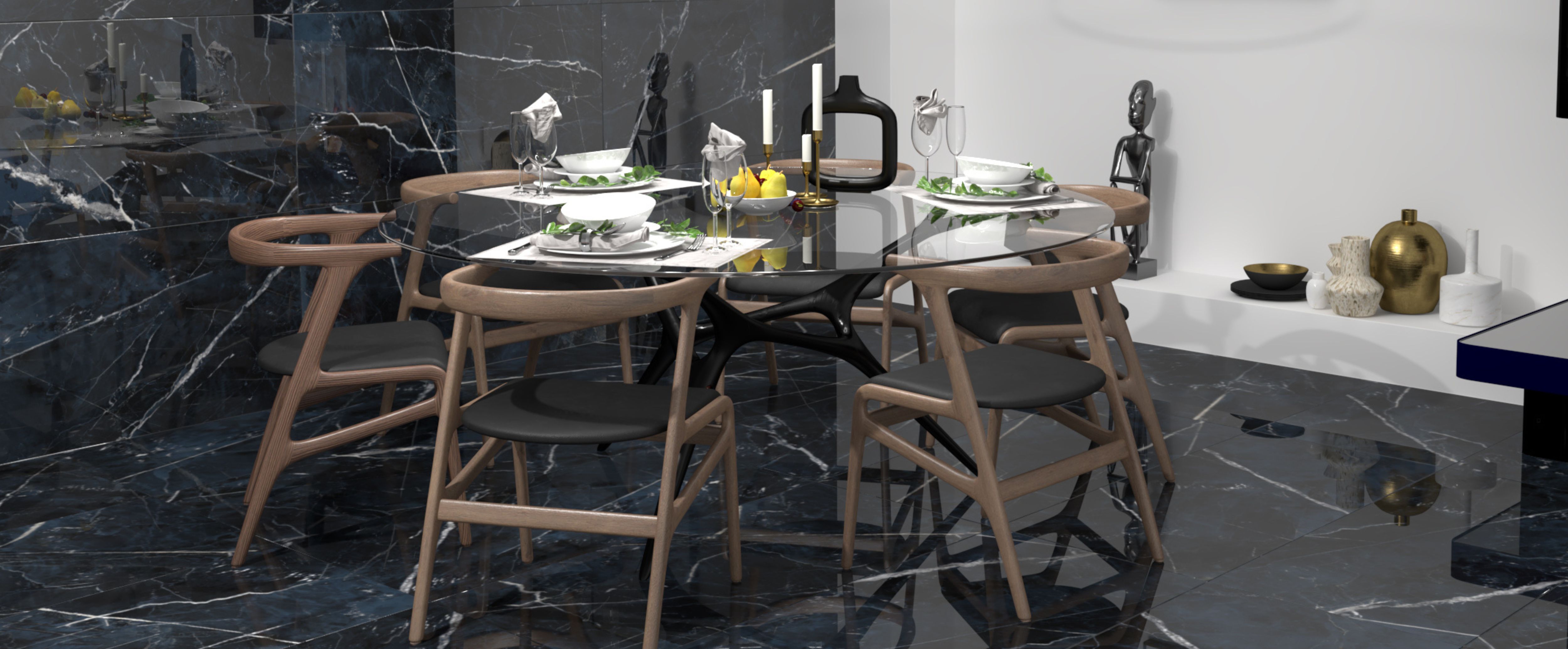 Black & Light Calacatta